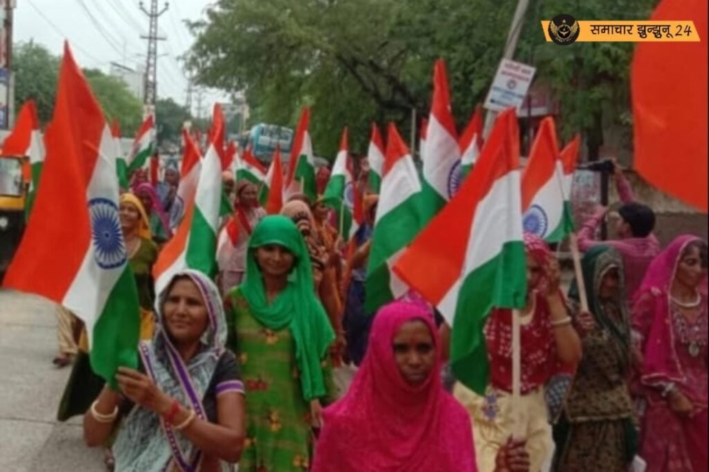 चिड़ावा में हर-घर तिरंगा अभियान