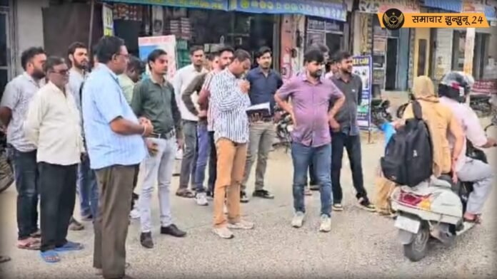 चिड़ावा: शहर की सफाई व्यवस्था का जायजा लेने पहुंचे अधिशाषी अधिकारी, सुधार के दिए संकेत