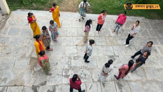चिड़ावा कॉलेज में राष्ट्रीय खेल दिवस धूमधाम से मनाया, खेल प्रतियोगिताओं में छात्राओं ने दिखाया अपना दमखम