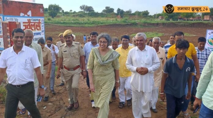 जिला कलेक्टर ने चनाना की राजकीय संस्थाओं का किया निरीक्षण