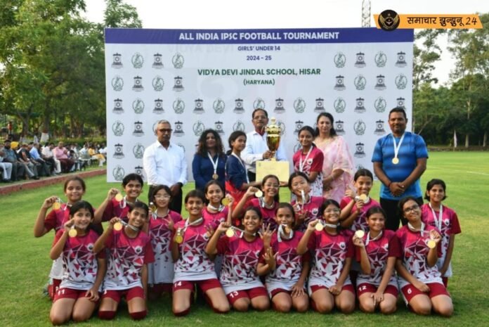 आईपीएससी फुटबॉल टूर्नामेंट: बिरला बालिका विद्यापीठ, की टीम ने जीती चैम्पियनशिप, 5 छात्राएं एसजीएफआई राष्ट्रीय टीम के लिए चयनित