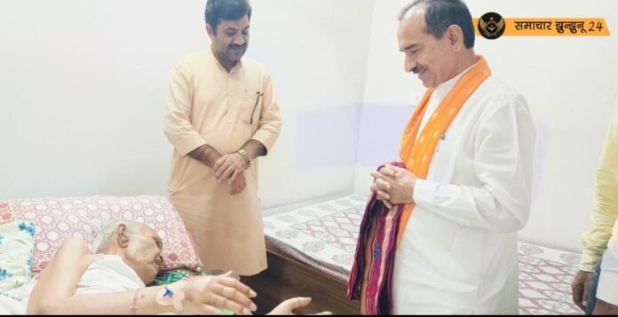 प्रदेश अध्यक्ष मदन राठौड़ ने पूर्व मंत्री सुंदरलाल काका की सेहत जानी, मुख्यमंत्री भजनलाल शर्मा और चिकित्सा मंत्री गजेंद्र खींवसर ने भी जाना हालचाल