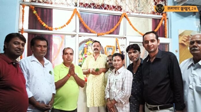 चिड़ावा: राजकला कॉम्लेक्स में धूमधाम से मना गणेश चतुर्थी महोत्सव