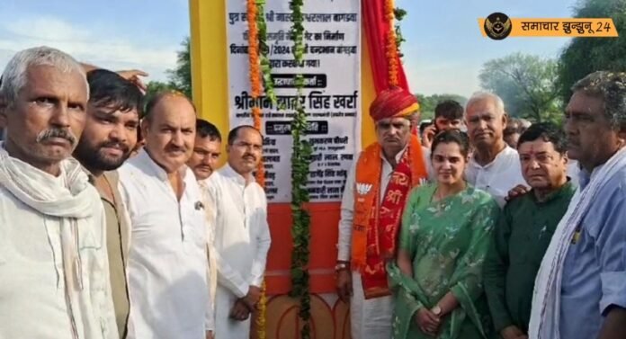 बनगोठड़ी में बाबा बणदेव धाम के मुख्य तोरण द्वार का यूडीएच मंत्री झाबर सिंह खर्रा ने किया उद्घाटन