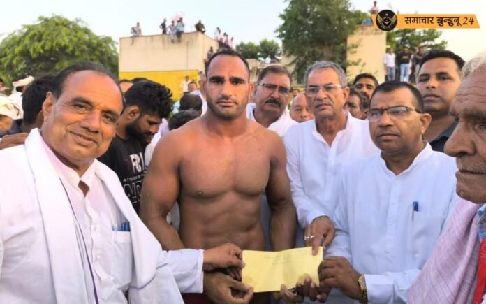 जीणी में बाबा रामदेव का वार्षिक मेला सम्पन्न: कुश्ती प्रतियोगिता रही मुख्य आकर्षण, विजेता पहलवान को विधायक पितराम सिंह काला ने दिया नकद पुरस्कार