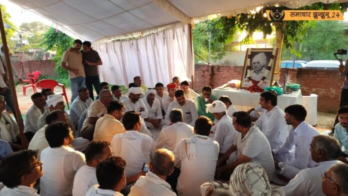 काका सुंदरलाल को श्रद्धांजलि देने पहुंचे टीकाराम जूली, कहा दलगत राजनीति से हटकर होता था काका का व्यवहार