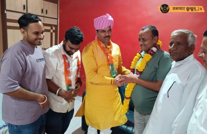 नवलगढ़ विधायक विक्रम सिंह शेखावत का चिड़ावा में हुआ स्वागत
