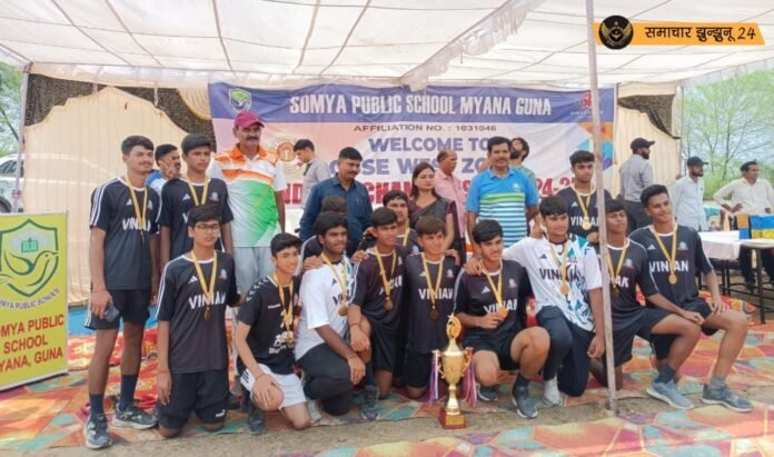 बिरला पब्लिक स्कूल ने जीती गुना (मध्य प्रदेश) में हुए सीबीएसई क्लस्टर में हैंडबॉल चैंपियनशिप ट्रॉफी