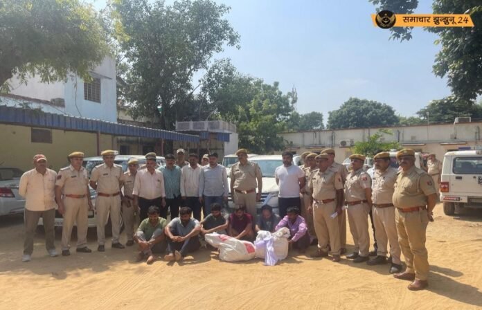 झुंझुनूं में एटीएम लूट गिरोह का पर्दाफाश, छह बदमाश गिरफ्तार