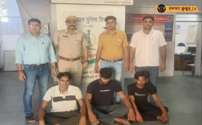 वकील पर जानलेवा हमला: ओवरटेक को लेकर झुंझुनूं में तीन आरोपी गिरफ्तार