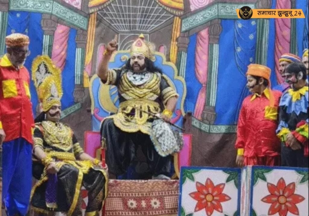 चिड़ावा में रामलीला का रंगारंग आयोजन: श्री राम ने समुद्र के किनारे स्थापित किया रामेश्वरम ज्योतिर्लिंग