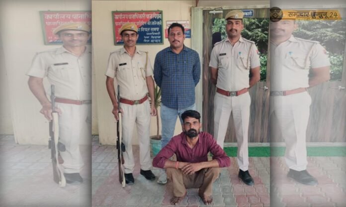 चिड़ावा पुलिस ने 10 साल से फरार वारंटी को किया गिरफ्तार, बाबा का भेष बदलकर काटी फरारी