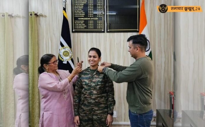 झुंझुनूं जिले की बेटी वंदना महला बनीं लेफ्टिनेंट कर्नल
