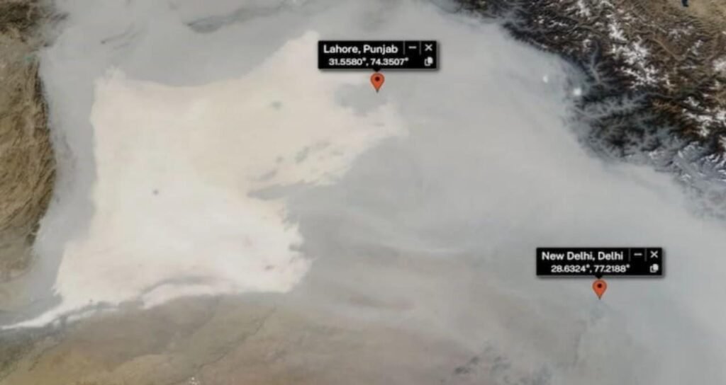 उत्तरी भारत और पाकिस्तान में वायु प्रदूषण का संकट: नासा की तस्वीर में दिखी चिंताजनक स्थिति