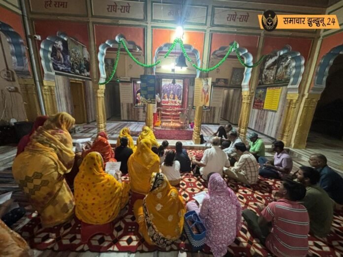 देव दीपावली पर पिलानी के गोपीनाथ मन्दिर में दीप दान संकल्प पूर्ण, इस्कॉन और गोपीनाथ मन्दिर संघ के सदस्यों ने कार्तिक माह में प्रतिदिन किया दीप दान