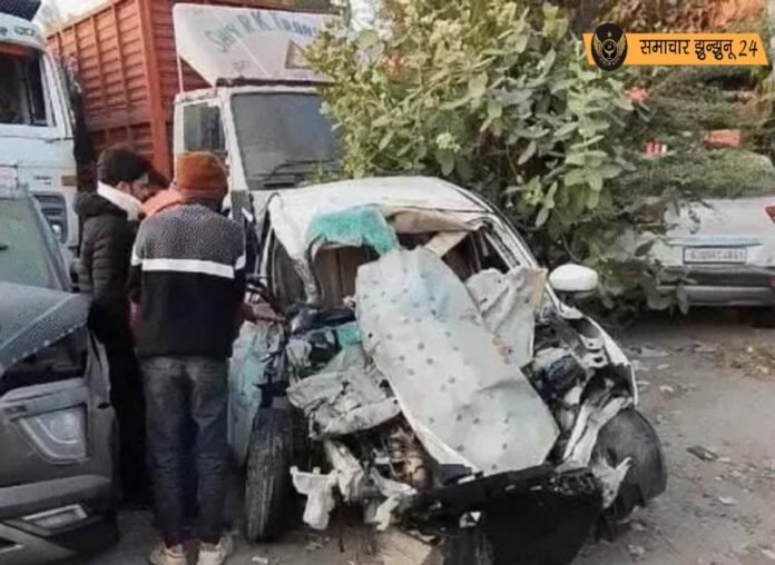 उदयपुर में डंपर ने कार को मारी टक्कर, पांच युवकों की मौत, हेड कॉन्स्टेबल का बेटा भी शामिल