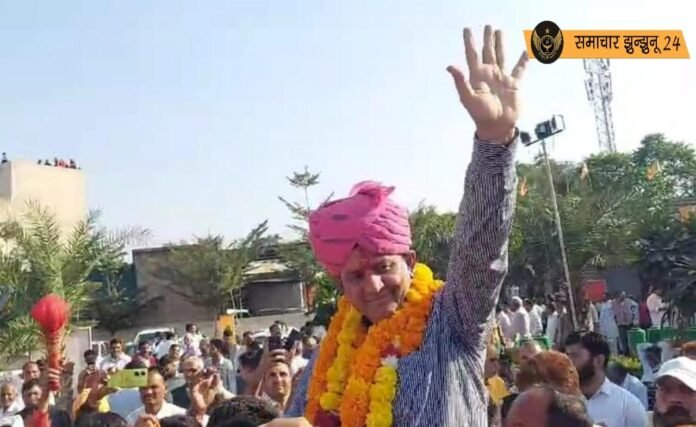 भाजपा के राजेन्द्र सिंह भाम्बू जीते, उपचुनाव में अमित ओला को 42 हजार 848 वोटों से हराया, निर्दलीय राजेन्द्र सिंह गुढ़ा ने बिगाड़ा झुंझुनू में कांग्रेस का सियासी खेल