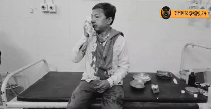 मंड्रेला रोड पर सड़क हादसा, टैंपो और बाइक की टक्कर में दो घायल