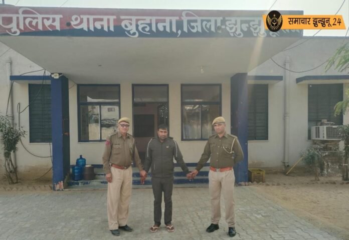 बुहाना पुलिस ने एनडीपीएस के मामले में 7 महीने से फरार आरोपी को किया गिरफ्तार