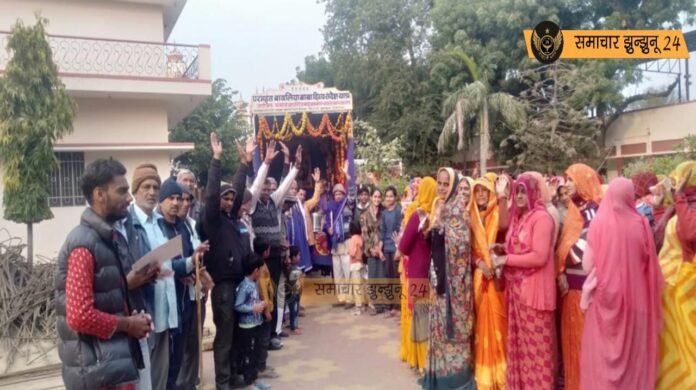 गांवों में हुआ बावलिया बाबा की दिव्य संदेश यात्रा का जोरदार स्वागत, हजारों श्रद्धालुओं ने किया नमन