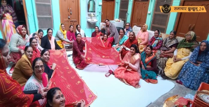 मां शाकंभरी की भक्ति में डूबी महिला भक्तों ने प्रेम-भाव से सजाई माता की चुनड़ी