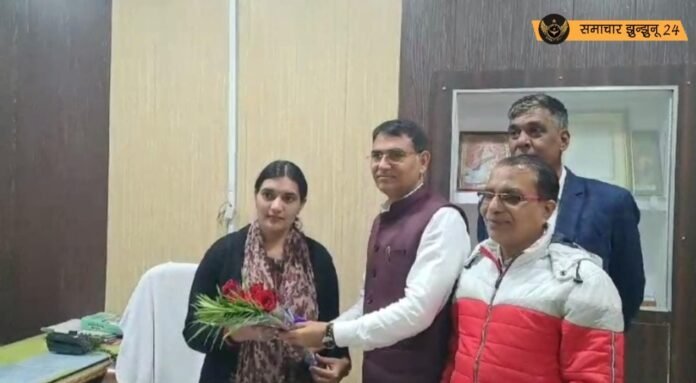 अनिषा बिजारणिया ने संभाला चिड़ावा पंचायत समिति में विकास अधिकारी का कार्यभार