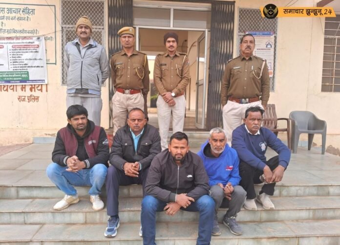 पचेरी: घर में घुसकर मारपीट के मामले में पांच आरोपी गिरफ्तार
