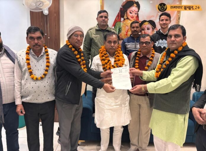 राष्ट्रीय जाट महासंघ ने मनरूप सिंह माठ को झुंझुनूं जिला संयोजक नियुक्त किया गया