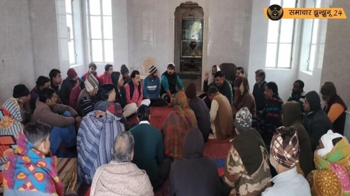 काजड़ा के भूतनाथ मंदिर में सर्व समाज की बैठक: जन सहयोग से होगा मुक्तिधाम का जीर्णोद्धार, 5 सदस्यीय कमेटी का गठन किया गया