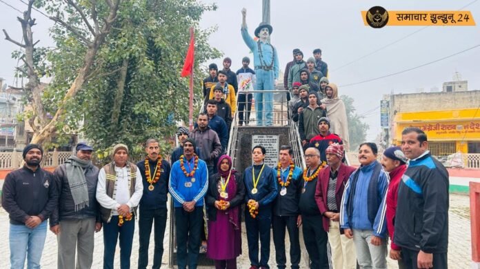 राज्य स्तरीय मास्टर्स एथलेटिक्स चैम्पियनशिप में मेडल जीतने वाले खिलाड़ियों का किया सम्मान, नेशनल चैम्पियनशिप में भाग लेंगे सभी मेडलिस्ट