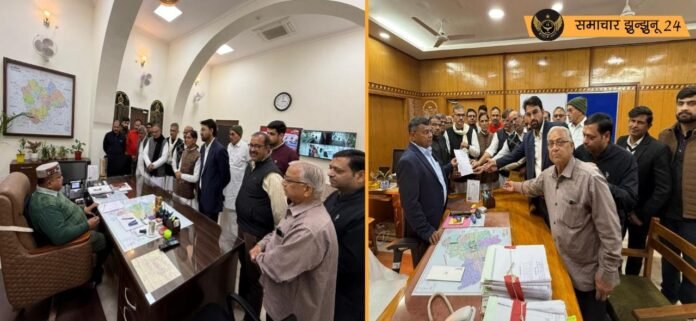 लालचंद पेड़ा भंडार फायरिंग मामला: चिड़ावा के व्यापारियों ने जिला कलेक्टर और एसपी को सौंपा ज्ञापन, पुलिस कार्रवाई से नाखुश