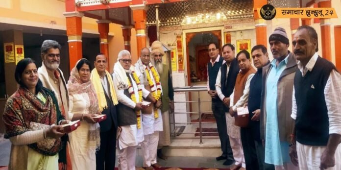 भगणिया जोहड़ आश्रम में वृंदावन नगर पालिका अध्यक्ष का भव्य स्वागत