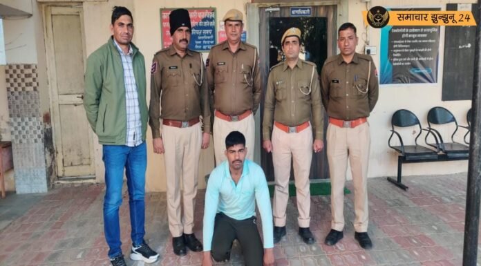 चिड़ावा पेड़ा व्यवसायी फायरिंग मामले में पुलिस ने अशोक पहलवान उर्फ भिंडा को प्रोडक्शन वारंट पर किया गिरफ्तार