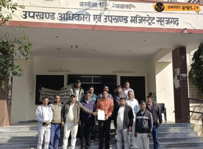 पिलानी पंचायत समिति के राजस्व ग्राम पीपली को ग्राम पंचायत बनाने की मांग, ग्रामीणों ने दिया ज्ञापन