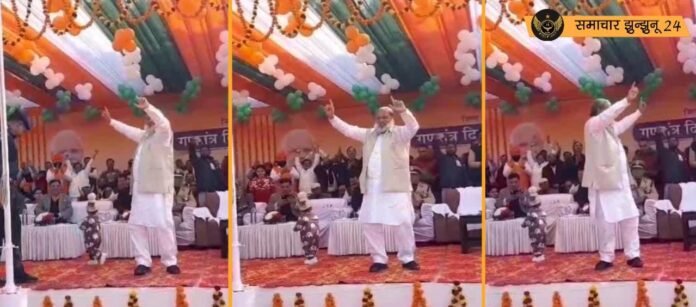 भारत में 76वें गणतंत्र दिवस समारोह में अनिल विज का अनोखा अंदाज, झंडा फहराने के बाद किया डांस