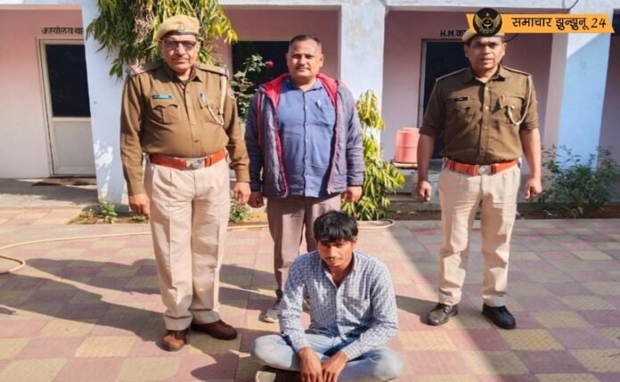 बगड़ थाना पुलिस ने आठ महीने से फरार चोरी के आरोपी राकेश उर्फ पोपला को किया गिरफ्तार, कई मामलों में जारी है जांच