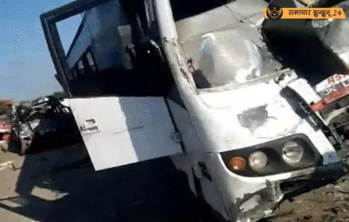 जयपुर के दूदू में टायर फटने से बेकाबू हुई रोडवेज बस ने कार को मारी टक्कर, 8 की मौत, 6 घायल