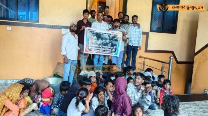 झुंझुनू में गलियों में घूमते और झुग्गी झोपड़ियों में रहने वाले बच्चों के साथ 