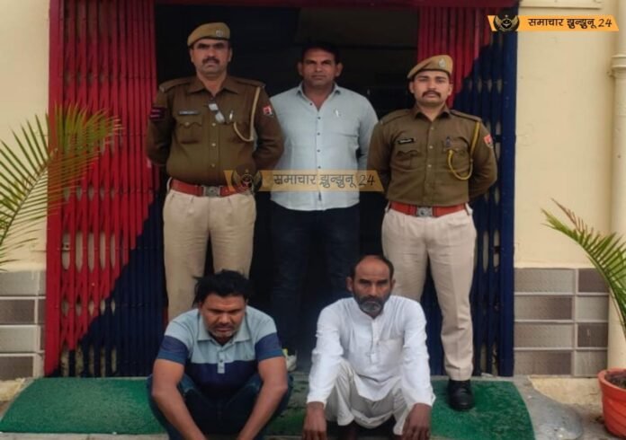 सुलताना पुलिस ने पशु चोरी के दो आरोपीयों को किया गिरफ्तार, चोरी की भैंस और पाडी बरामद