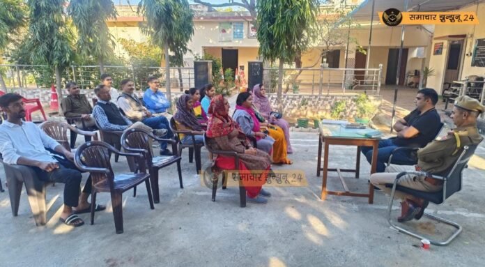 पुलिस थाने में सीएलजी, ग्राम रक्षक व सुरक्षा सखी सदस्यों की बैठक आयोजित, शहर की सुरक्षा को लेकर दिए गए कई महत्वपूर्ण सुझाव
