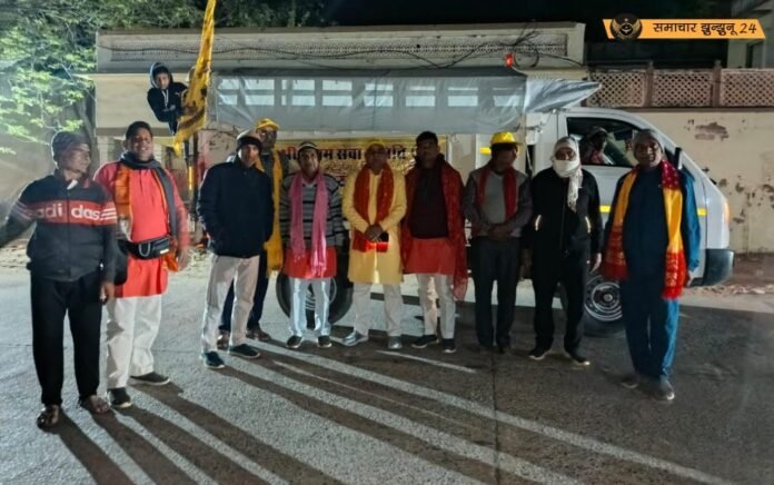 49वीं खाटू धाम पदयात्रा रेलवे स्टेशन से शुरू, भक्तों ने लगाए श्याम बाबा के जयकारे