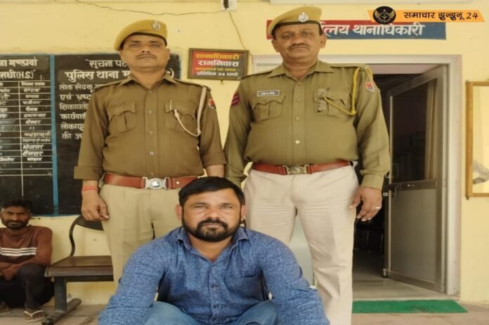 मंडावा पुलिस ने फरार वारंटी इस्माईल को किया गिरफ्तार