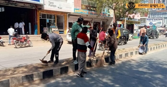 चिड़ावा में नगर पालिका का विशेष सफाई अभियान जारी