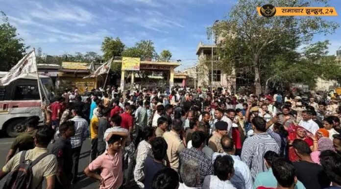 जयपुर: तेजाजी मंदिर में मूर्ति तोड़े जाने पर बवाल: सैकड़ों लोगों का प्रदर्शन, टोंक रोड पर यातायात प्रभावित