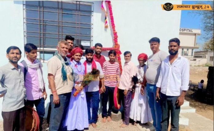 जीण माता के लिए रवाना हुआ सिंघाना संघ का निशान, भक्तों ने पारंपरिक उत्साह के साथ निभाई परंपरा