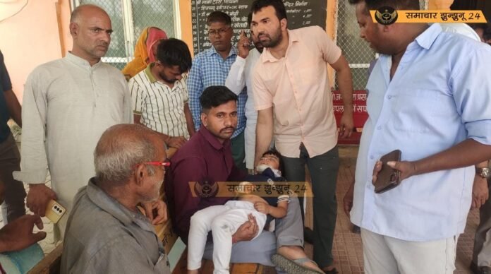 खेतड़ी के पास सड़क हादसा: नोएडा से जीण माता जा रहे श्रद्धालुओं की कार पलटी, एक महिला की मौत, तीन घायल