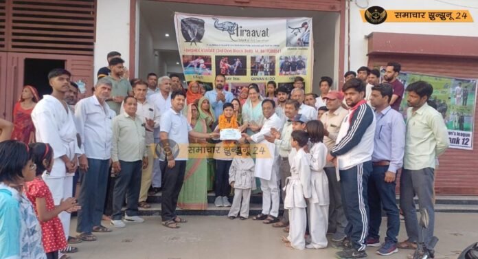 सिंघाना की बेटी चारु ने खेलो इंडिया पंचक सलाट नेशनल प्रतियोगिता में दिखाया दम, गीता भवन में हुआ भव्य स्वागत