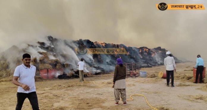 मंड्रेला के KTA Powers Private Limited के बायोमास ऊर्जा संयंत्र में भीषण आग, दमकल विभाग का राहत कार्य जारी