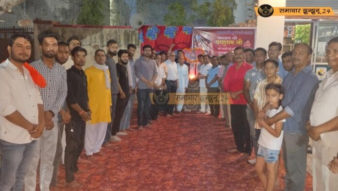 सिंघाना में पूर्व पार्षद हेमंत शर्मा के नेतृत्व में धूमधाम से मनाया गया भगवान परशुराम जन्मोत्सव