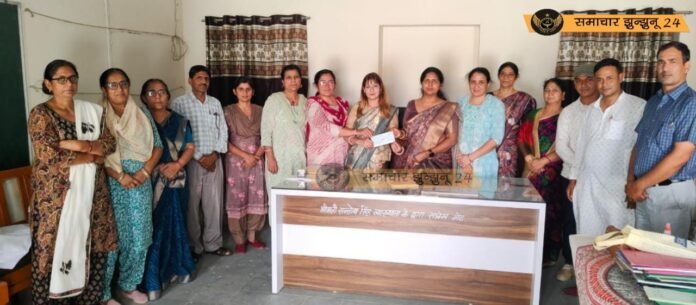 झेरली गांव के राजकीय विद्यालय में शीघ्र शुरू होगा दो नए कक्षों का निर्माण, स्टाफ ने जुटाया एक लाख रुपए का सहयोग